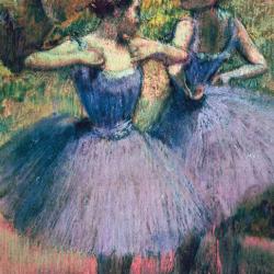 Dancers in Violet by Edgar Degas