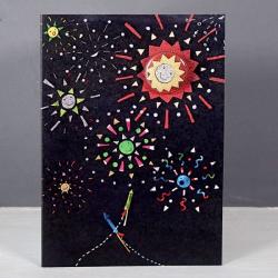 Fireworks Badge Card by Lindsay Marsden
