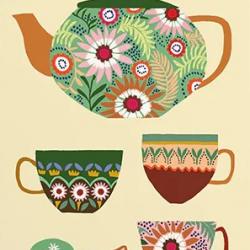 Floral Tea Set by Brie Harrison