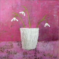 Snowdrops in the Red Room by Anna Wilson Patterson 
