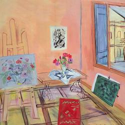 Studio with Flowers by Raoul Dufy