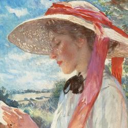 The Sun Hat by Laura Knight