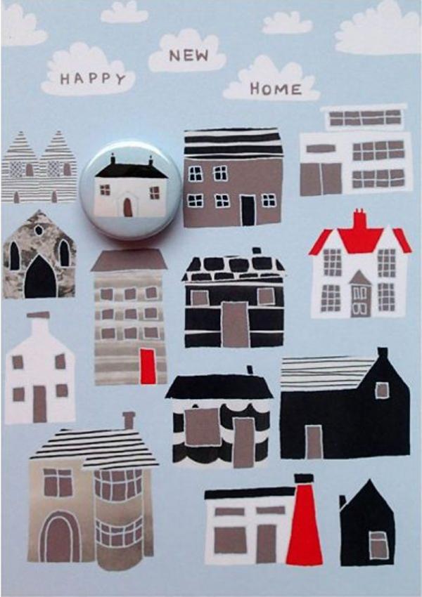 Happy New Home Badge Card by Lindsay Marsden