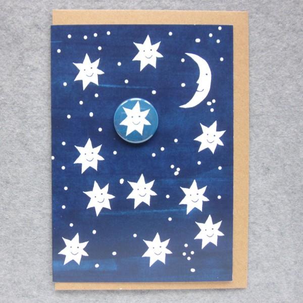 Happy Stars Badge Card by Lindsay Marsden