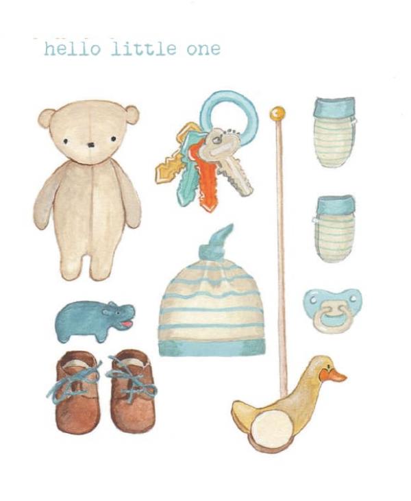 Hello Little One (Blue) by Nicola Senior