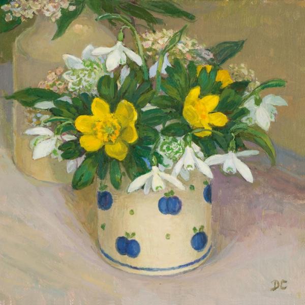 Snowdrops and Aconites by Diana Calvert NEAC