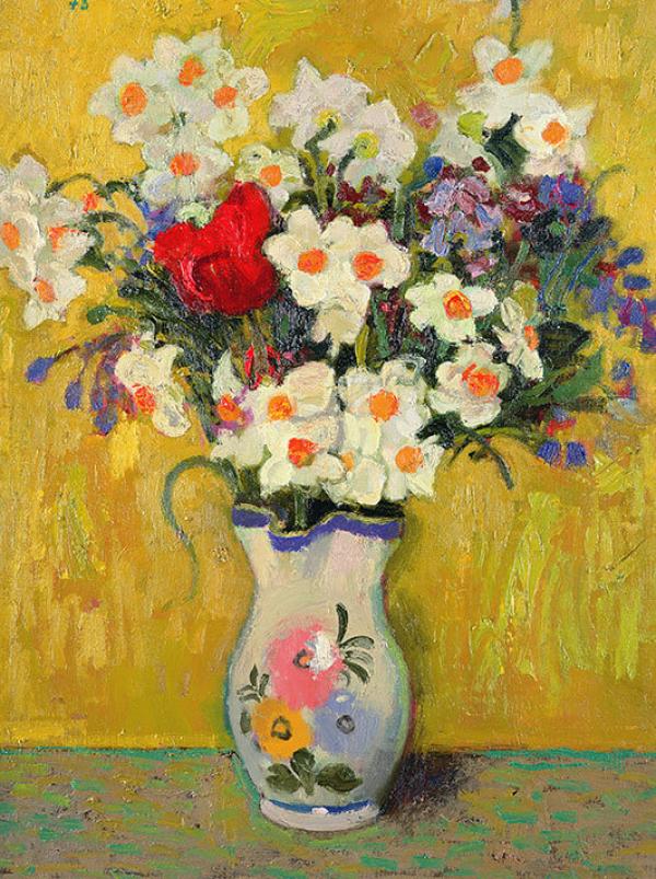 Spring Flowers by Alberto Morrocco