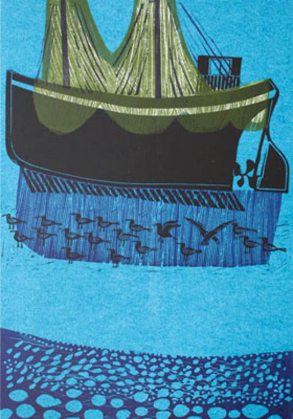Sussex Boats and Nets (No 5) by Robert Tavener